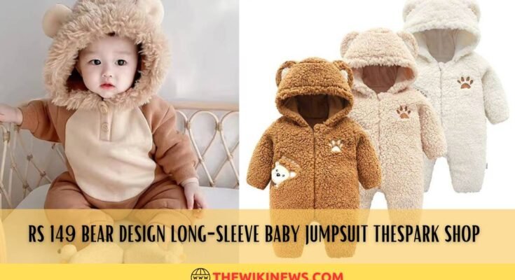Rs 149 bear design long-sleeve baby jumpsuit thespark shop